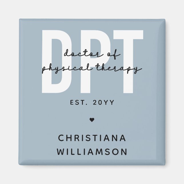 Íman Médico Personalizado de DPT em Terapia Física (Frente)