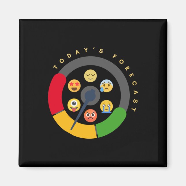 Íman Medidor de humor previsto hoje para a saúde mental (Frente)