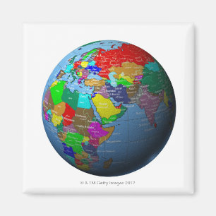 Íman Médio Oriente no globo