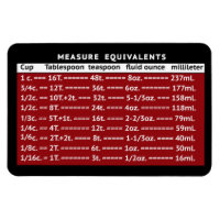 Medir Equivalentes MCM Magnet Red Refrigerator