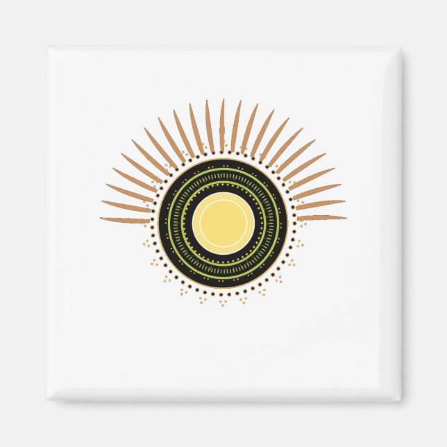 Íman Meditação de Concentração do Círculo de Chakras (Frente)