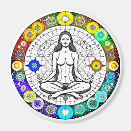 Íman Meditação Tranquil e Serena Pacífica