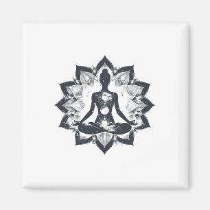 Íman Meditação Yoga Lótus _1
