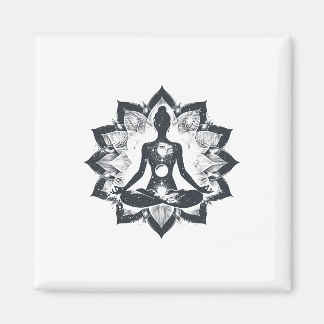 Íman Meditação Yoga Lótus _1 (Frente)