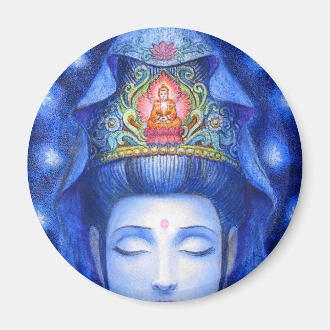 Íman Meditação Zen Kuan Yin (Frente)
