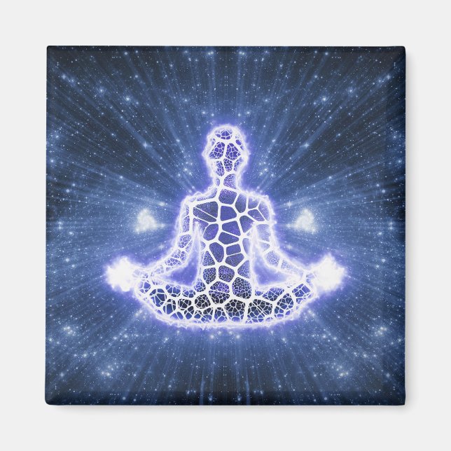 Íman Meditação Zen Yoga Chakra Espiritual (Frente)