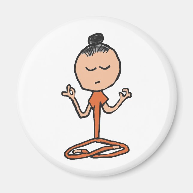 Íman Meditando budista (Frente)