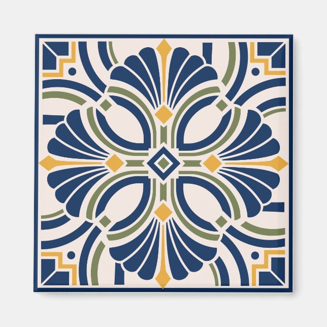 Íman Mediterranean Ornamental Tile (Frente)