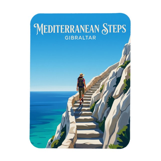Íman Mediterranean Steps, Rocha Alta, Gibraltar (Vertical)