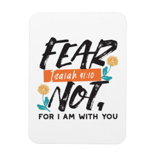 Íman Medo Não Bíblia Isaiah Verso Design Inspiracional