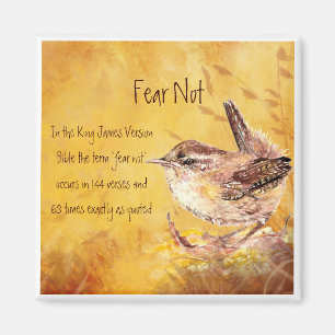 Íman Medo Não Encorajar Pássaro Aquarela