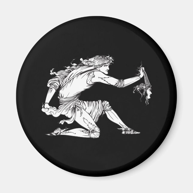 Íman Medusa Aubrey Beardsley (Frente)