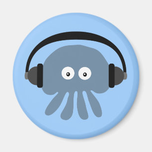Íman Medusa azuis com ímã dos fones de ouvido