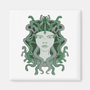 Íman Medusa Gorgo Cobra Gorgon Monstro Mitologia Grega