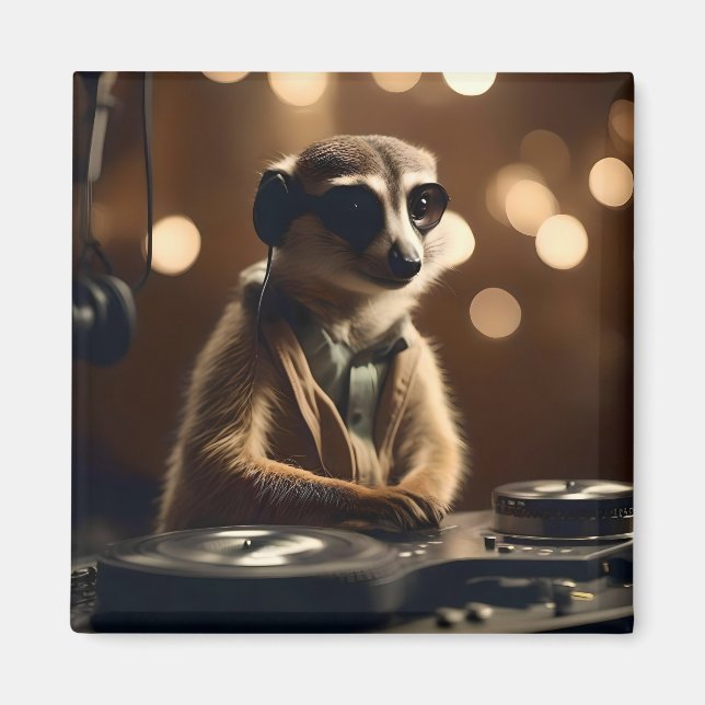 Íman Meerkat DJ, (Frente)
