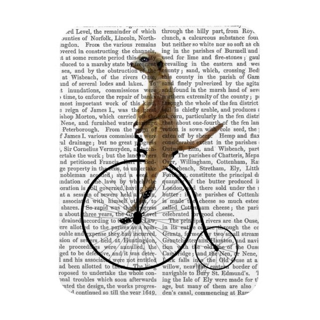 Íman Meerkat em Black Penny Farthing (Vertical)