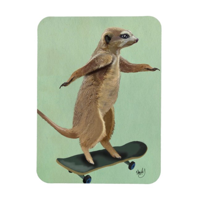 Íman Meerkat No Skateboard 3 (Vertical)