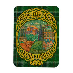 Íman MEETinCelebration Edimburgo 2025 - Magnet do Dia