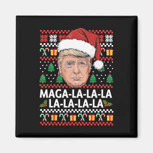 Íman Mega La La Donald Trump 47 Suor de Natal Feio