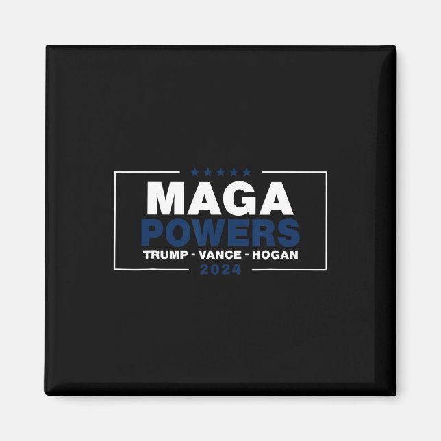 Íman Mega Powers Trump Vance Hogan 2 (Frente)