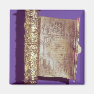 Íman Megillah em um caso de prata, Viena, c.1715