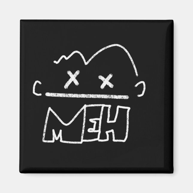 Íman meh cara engraçado emoji (Frente)