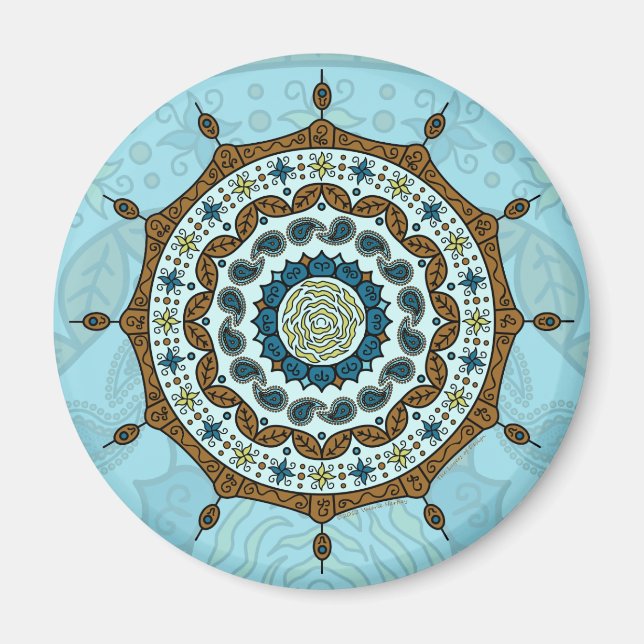 Íman Mehndi Fantasy Copper Magnet (Frente)