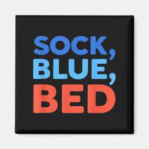 Íman Meia Azul Cama Meme Engraçado