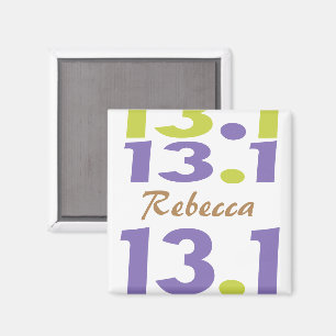 Íman Meia maratona 13,1 personalizada