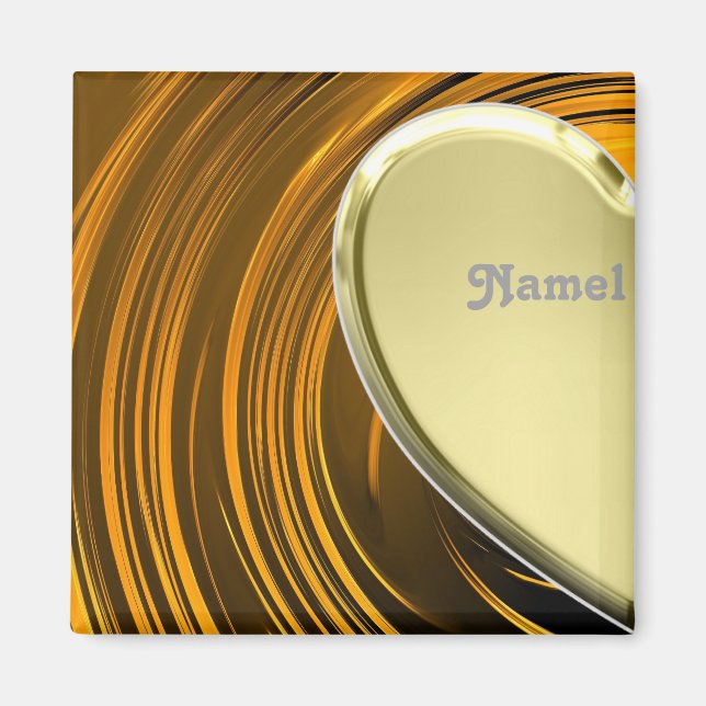 Íman Meia ouro do veículo (Frente)