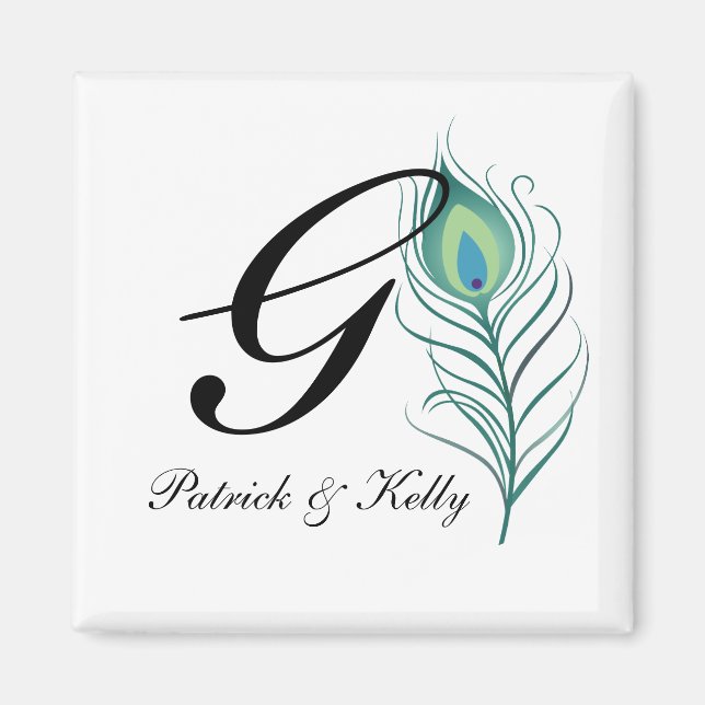 Íman Meia-Pavão Elegante (Frente)