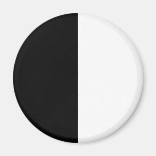 Íman meio branco meio preto, meio preto meio branco