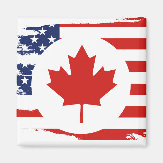 Íman Meio canadense americano: Canadá EUA Maple Leaf Fl
