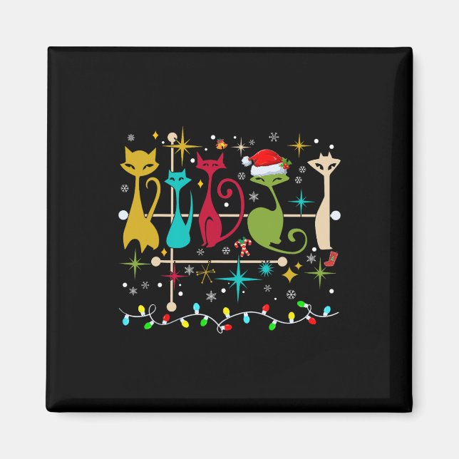 Íman Meio século de aparência moderna Gatos de natal 50 (Frente)