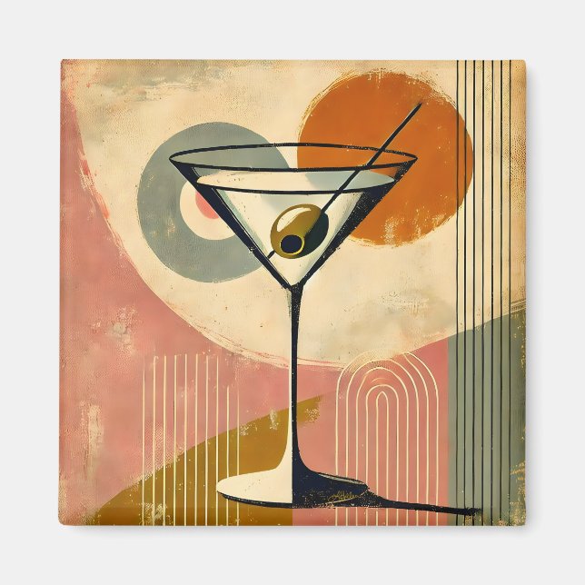 Íman Meio século Modern Art Martini (Frente)