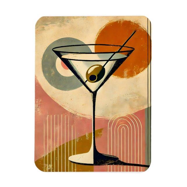 Íman Meio século Modern Art Martini (Vertical)