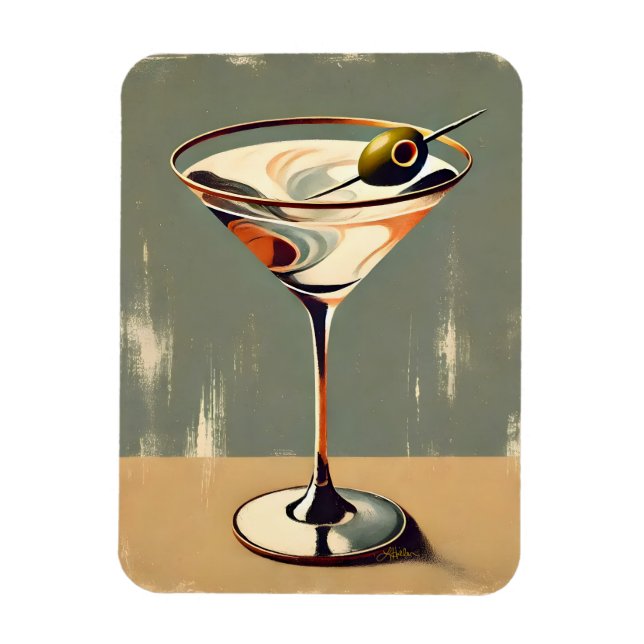Íman Meio século Moderno 1 Pintura de Martini Olive (Vertical)