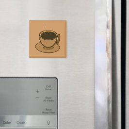 Íman Meio século Moderno Café Marrom