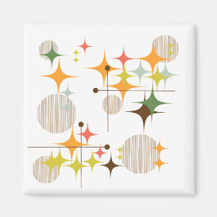 Íman Meio século Starbursts moderno e globos