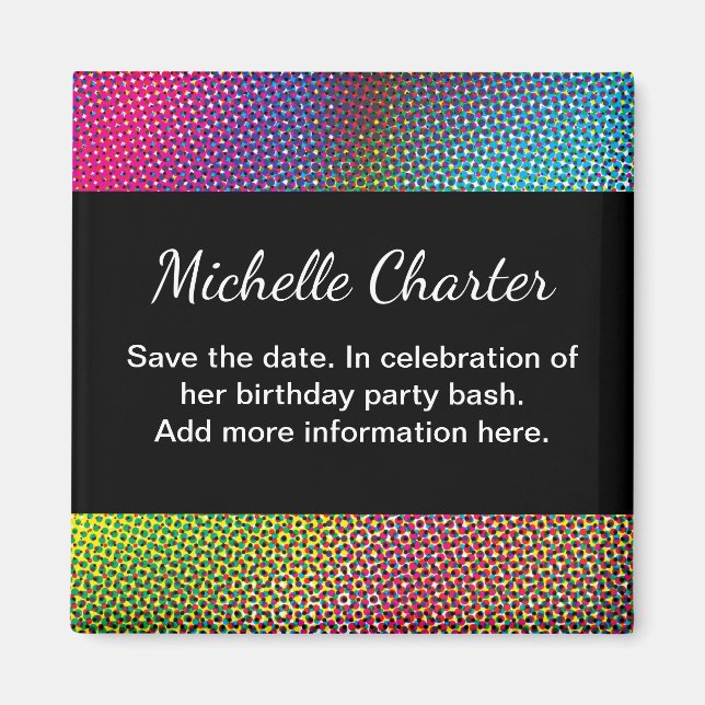 Íman Meio-tom Colorido (Frente)