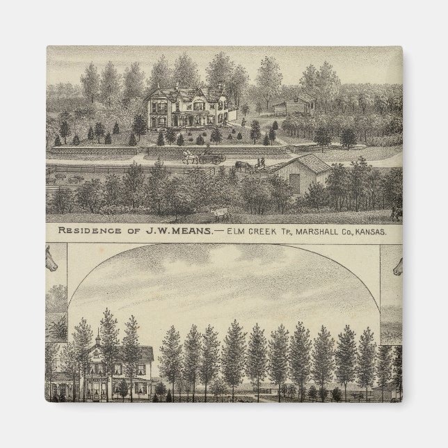 Íman Meios, Trout e Sabins no Kansas (Frente)