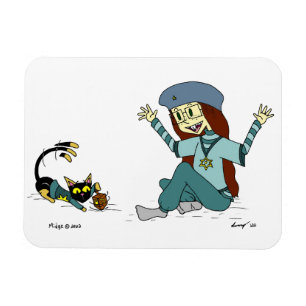 Íman Mel, o Gato e a Maizy Hanukkah Magnet
