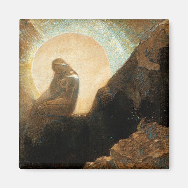 Íman Melancholy 1876 Por Odilon Redon (Frente)