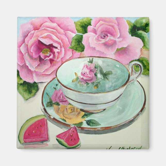 Íman Melancia e Magneta de chá (Frente)