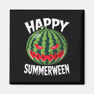 Íman Melancia Jackolanterna no Verão Halloween Sum Feli