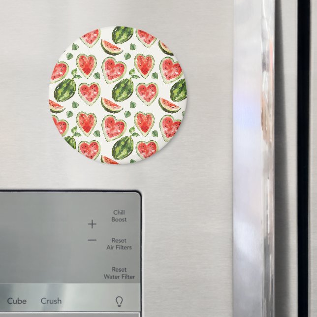 Íman Melancias Corações Vermelhos Verdes Brancos (In Situ (Fridge))