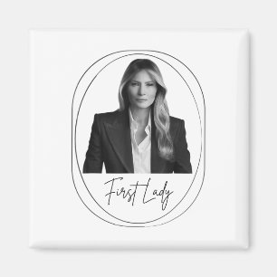 Íman Melania Trump 2025 Foto de Inauguração da Primeira