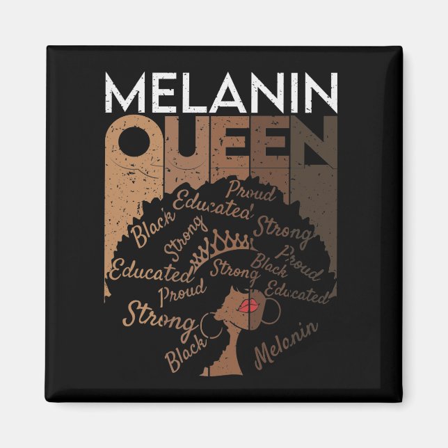 Íman Melanin Afro Queen Art (Frente)