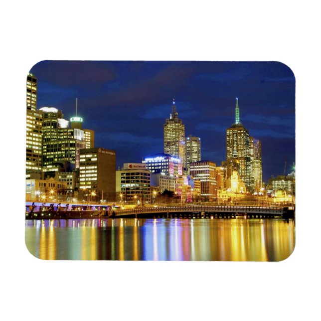 Íman Melbourne, Austrália. Uma visão noturna dos 2 (Horizontal)