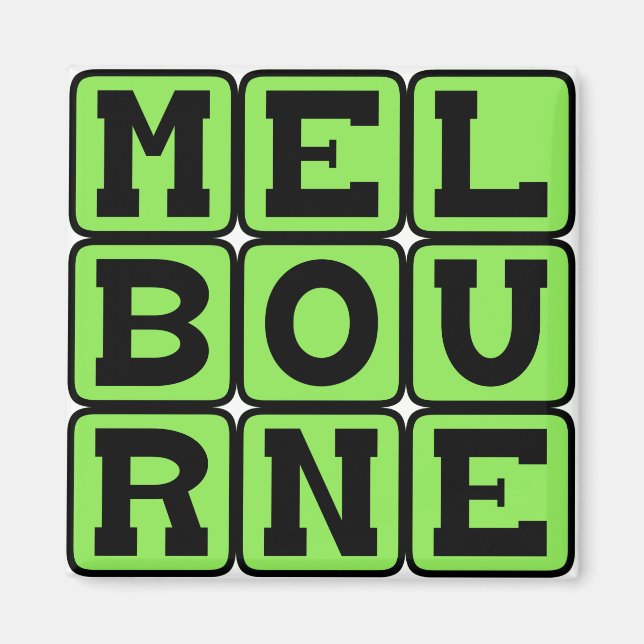 Íman Melbourne, Cidade da Austrália (Frente)